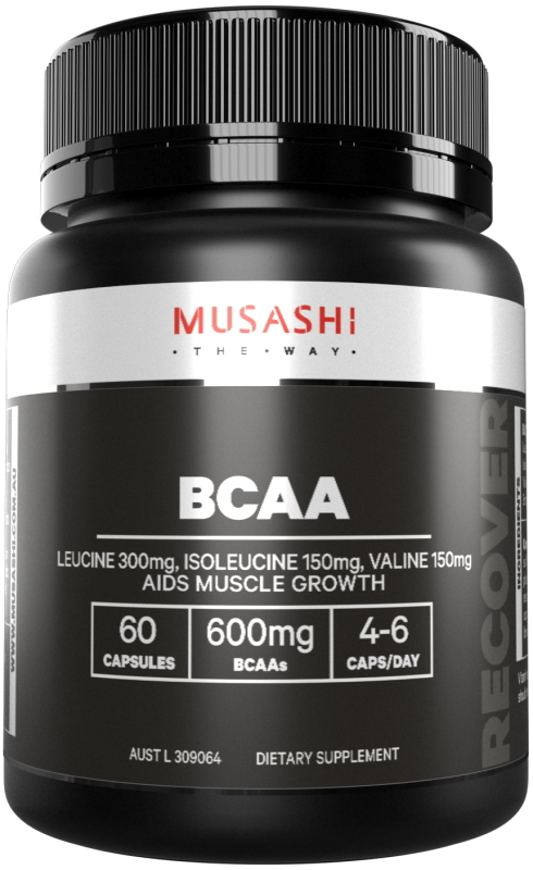 MUSASHI /ムサシ/カプセル /BCAA/600mg x60/ アミノ酸/ロイシン/イソロイシン/バリン
