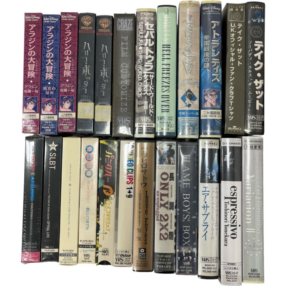 【シュリンク付き未開封】ビデオテープ VHS 洋画 邦楽 映画 当時物　24本　まとめ