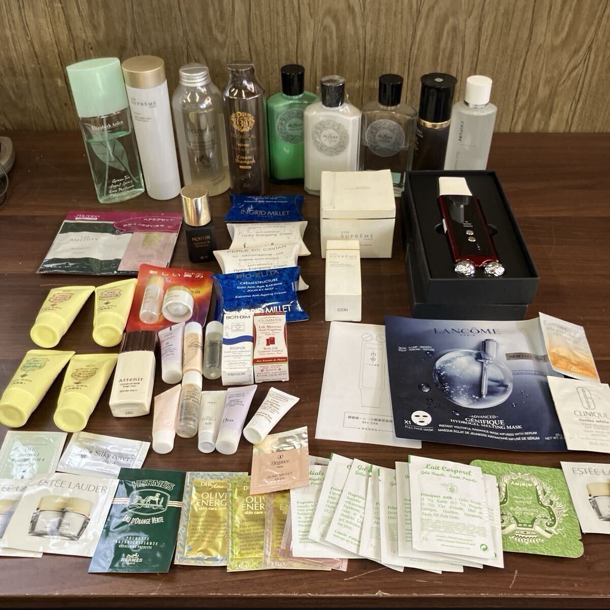 基礎化粧品 サンプル まとめて ディオール dior 資生堂 ランコム DHC ヘアケア コスメ 化粧水 美容液 美顔器 