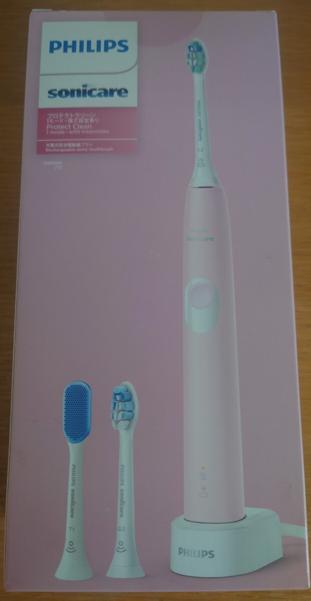 PHILIPS （フィリップス） ソニッケアー プロテクトクリーン 電動歯ブラシ パステルピンク フィリップス HX6806/72