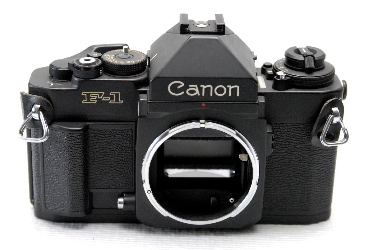 （綺麗）Canon キャノン 最高峰 一眼レフカメラ NEW F-1 ボディ +（アイレベルファインダー付） 希少な作動品 （腐食無し）