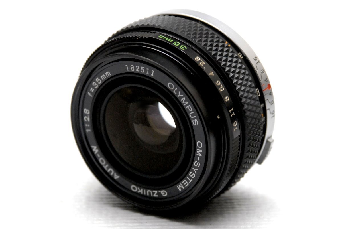 OLYMPUS オリンパス 純正 G.ZUIKO 35mm 単焦点高級ワイドレンズ 1:2.8 希少な作動品