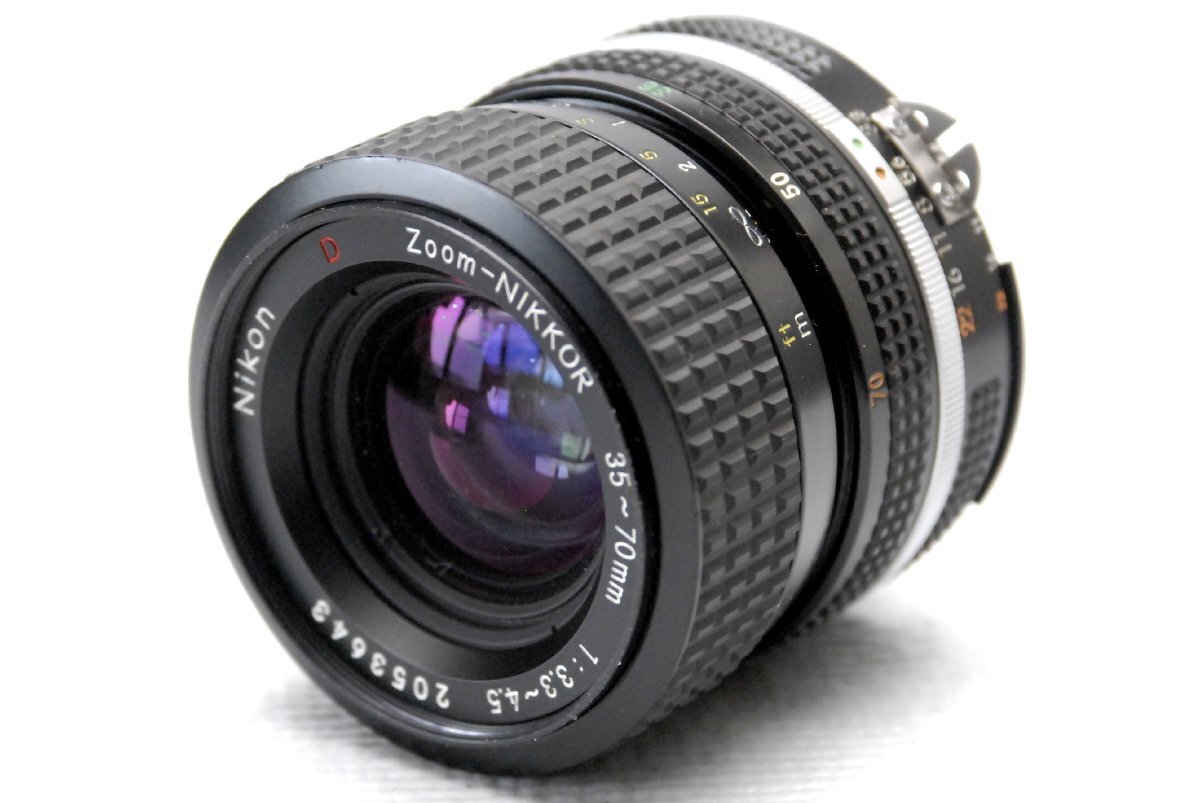 Nikon ニコン 純正NIKKOR 35-70mm MF 高級ズームレンズ (MACRO) 希少なデモ機 (Ai) 希少品