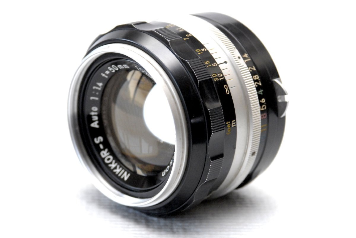 Nikon ニコン 純正 NIKKOR-S 50mm MF 高級単焦点レンズ 1:1.4 希少な作動品