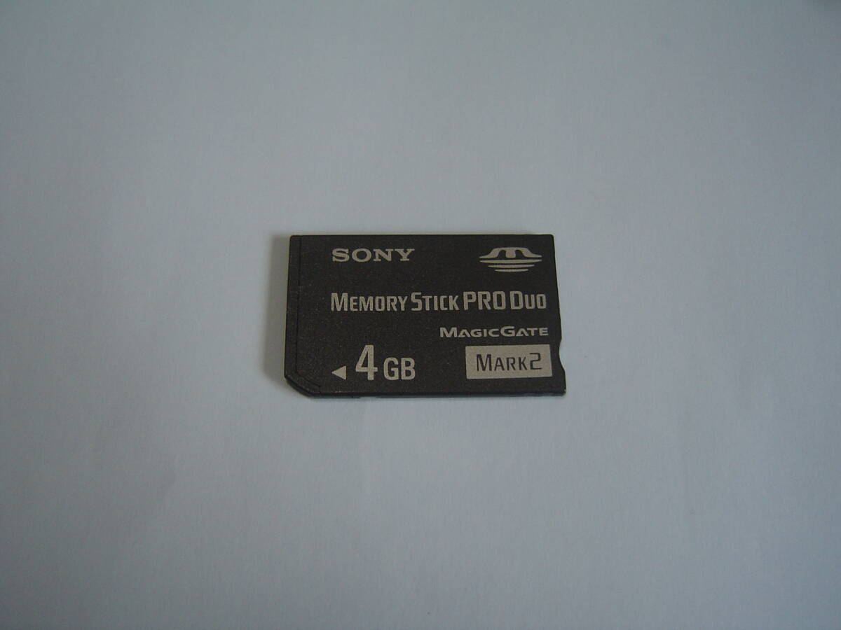 SONY メモリースティック PRO Duo 4GB 　正常動作品