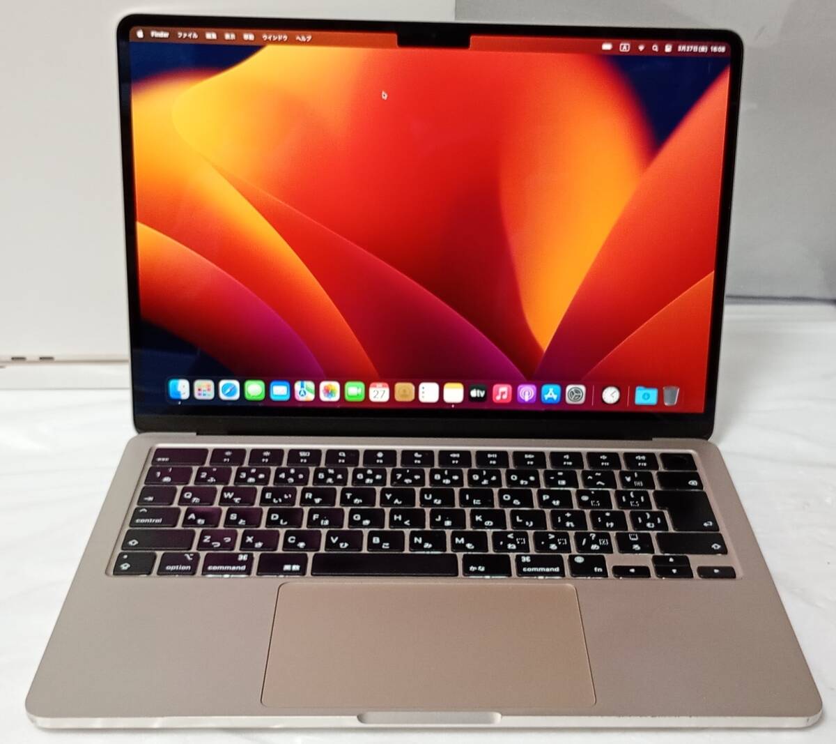 03277 ● MacBook Air A2681 2022年 13インチ ● apple M2 /SSD 250GB/mac OS Ventura 動作品