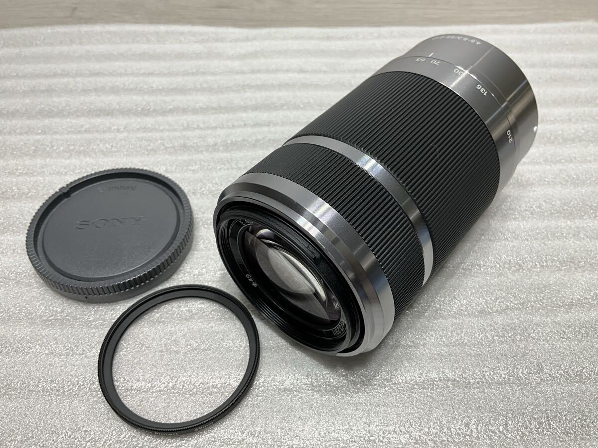 ★ O.358 SONY ソニー E 55-210mm F4.5-6.3 OSS SEL55210 一眼 カメラ 望遠 ズームレンズ シルバー MARUMI マルミ レンズプロテクト ★
