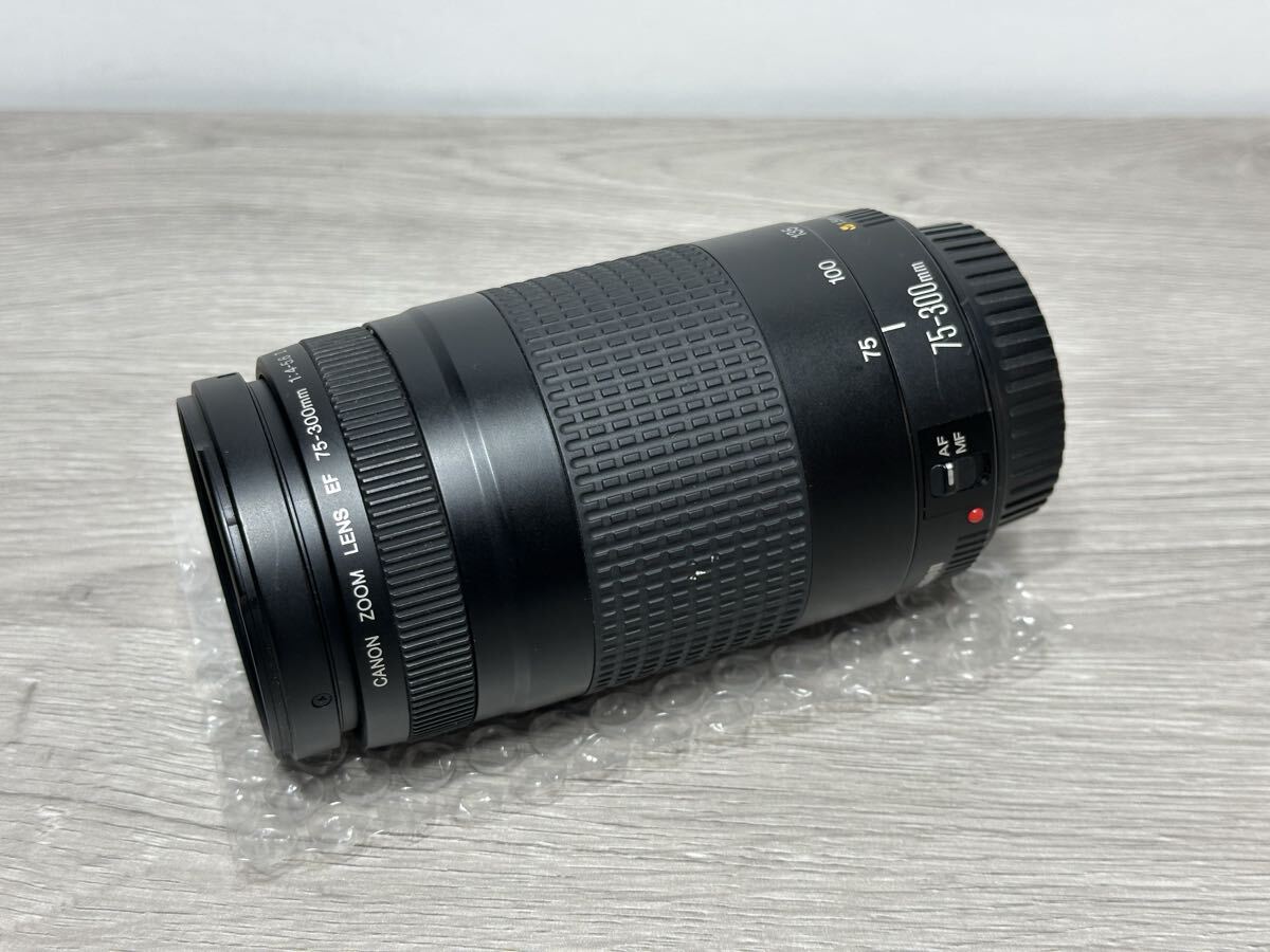 ★ k.923 Canon キヤノン ZOOM LENS EF 75-300mm 1:4-5.6 II φ58mm 一眼 カメラ 望遠 ズームレンズ 動作確認済み ★