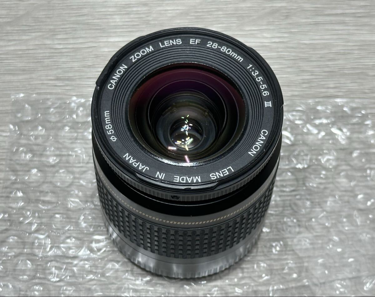 ★ k.917 Canon キヤノン ZOOM LENS EF 28-80mm 1:3.5-5.6 Ⅲ φ58mm ULTRASONIC カメラ ズームレンズ 動作確認済み ★ 