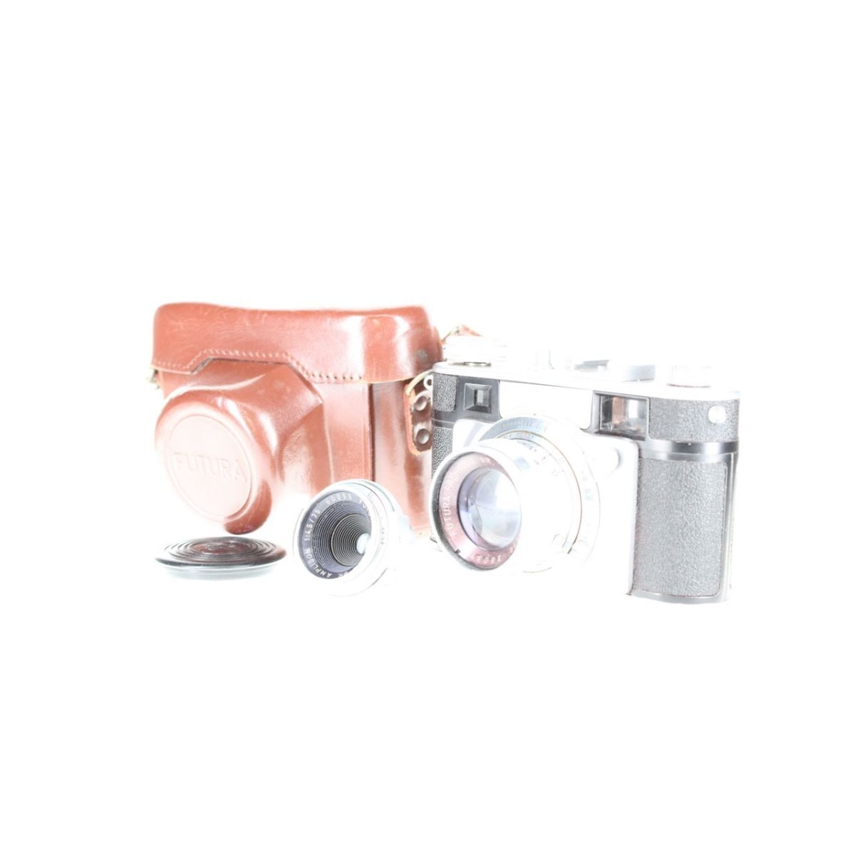 【訳あり品】 【希少】 Futura-S Freiburg BR Evar 50mm F2 + Ampligon 35mm F4.5 カメラ e7696