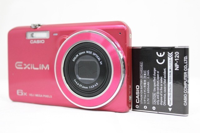 【返品保証】 カシオ Casio EXILIM EX-ZS26 6x ピンク バッテリー付き コンパクトデジタルカメラ e9292