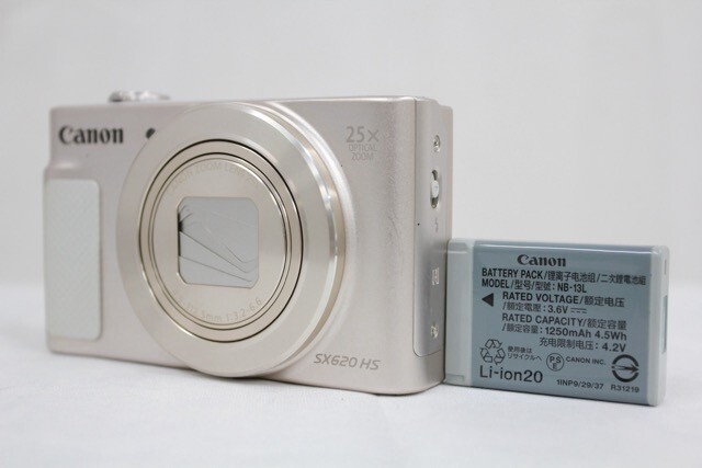 【返品保証】 キャノン Canon PowerShot SX620 HS 25x バッテリー付き コンパクトデジタルカメラ e9288