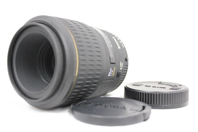 【返品保証】 シグマ Sigma EX MACRO 105mm F2.8 前後キャップ付き Kマウント レンズ e9249