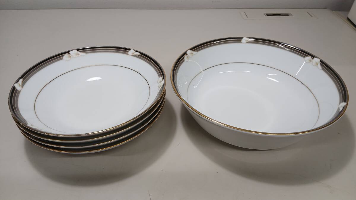 石2603-0362　ノリタケ　エリントンEllingtonシリーズ　ディナープレート　スープ・サラダボウル　セット　ヤ80