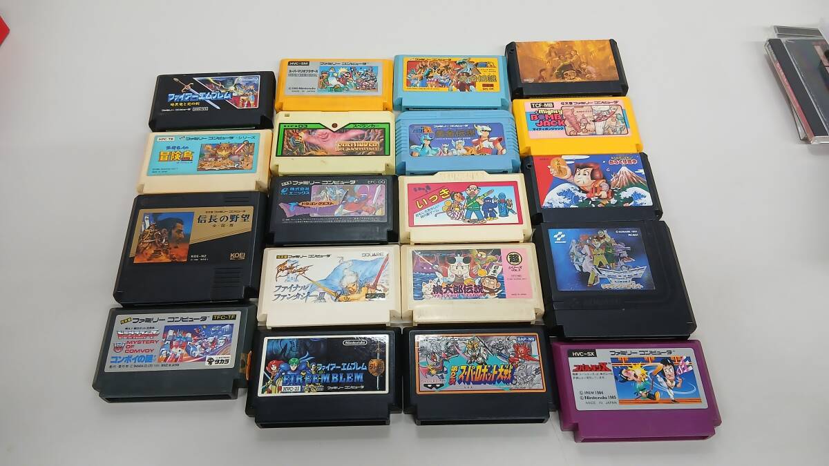 I2603-0879　任天堂　ニンテンドー　ファミリーコンピュータ用ゲームソフト　19本　ファミコン　人気タイトル　定番ソフト　中古品　ヤ80
