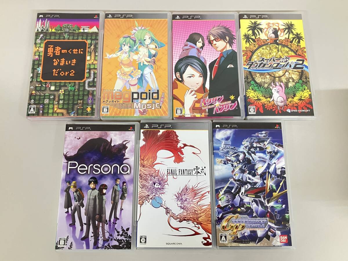 I2603-0938　PSP ソフト まとめ　セット　Megpoid the Music　ペルソナ 等　ゲームソフト　中古品　ヤ60