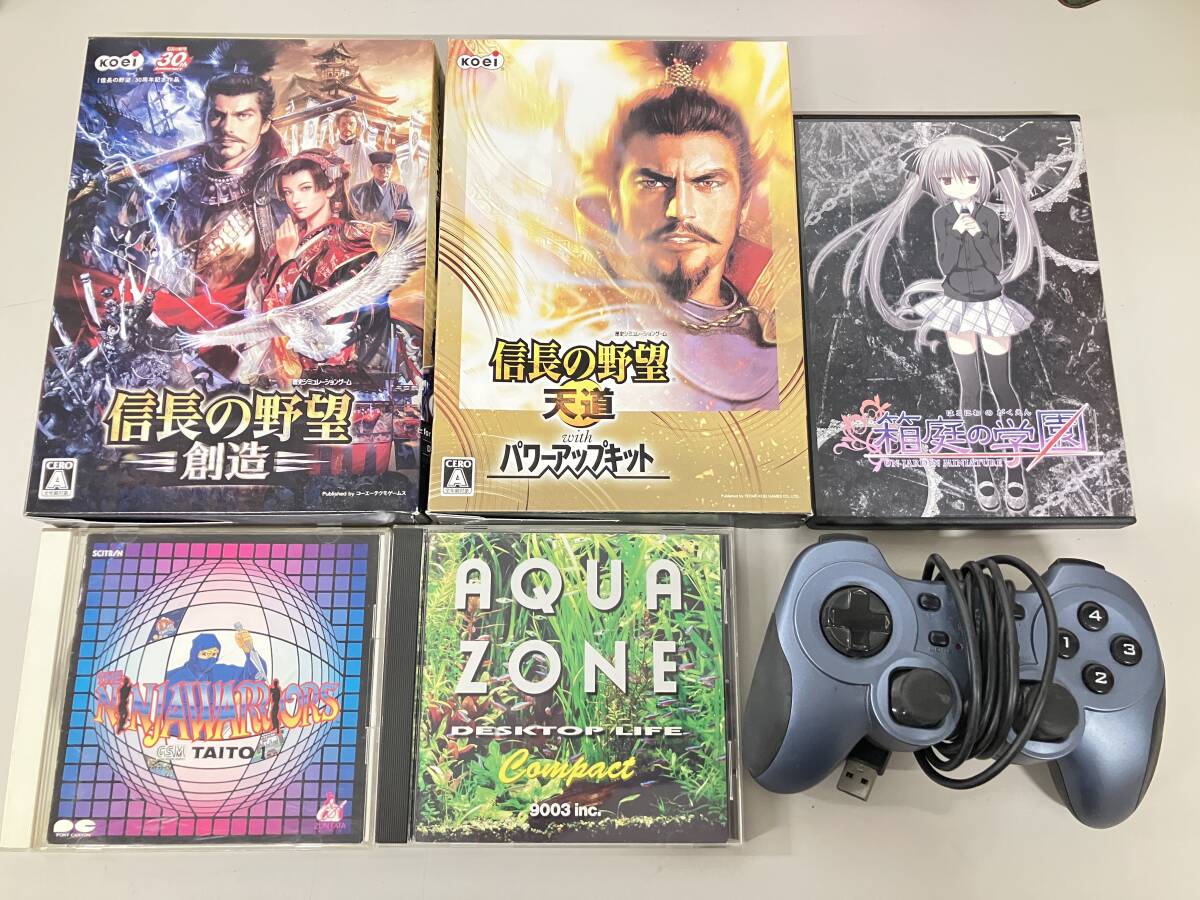 I2603-0939　PCゲーム CD まとめ　セット　AQUA ZONE　ニンジャウォーリアーズ　信長の野望　箱庭の学園 等　中古品　ヤ60