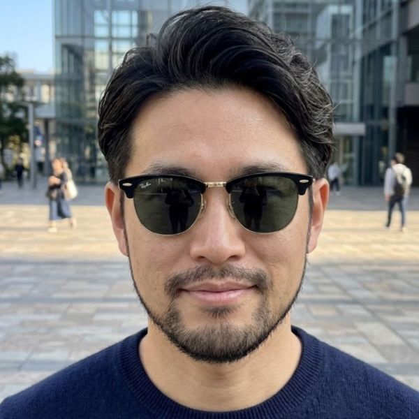 レイバン クラブマスター RB3016 W0365 51サイズ 黒×金 サングラス Ray-Ban CLUBMASTER イタリア製