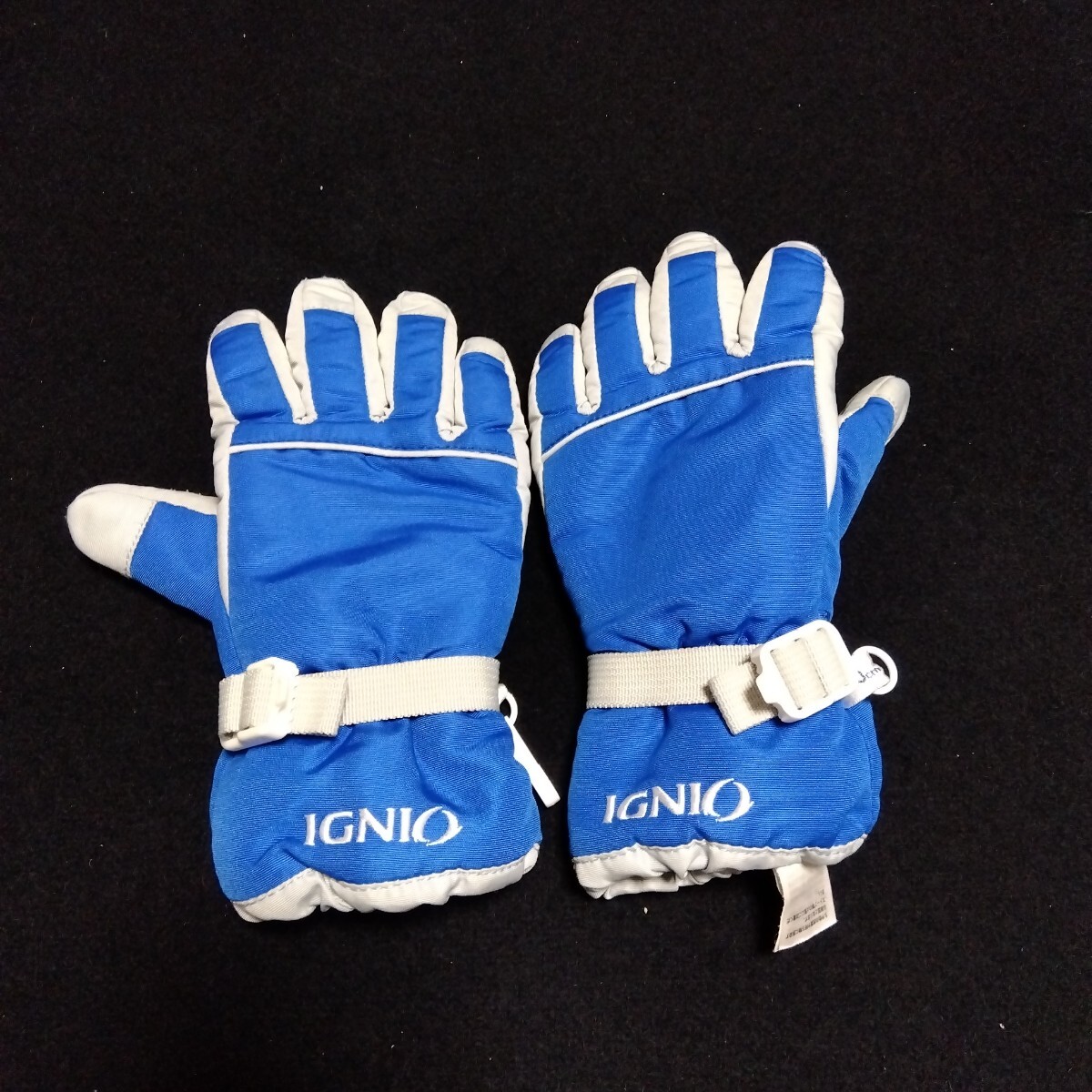 キッズ 手袋 130 スキーグローブ IGNIO イグニオ ブルー 雪遊び グローブ 子供用 スノーグローブ 防水 130-9