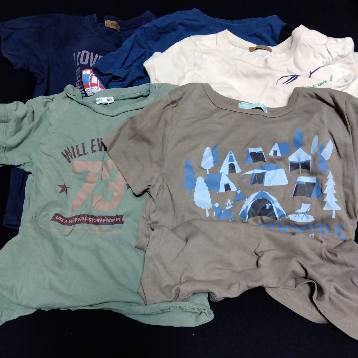 子供服 半袖Tシャツ 130 5着セット 男の子 Tシャツ 半袖 春 夏 キッズ 130-12