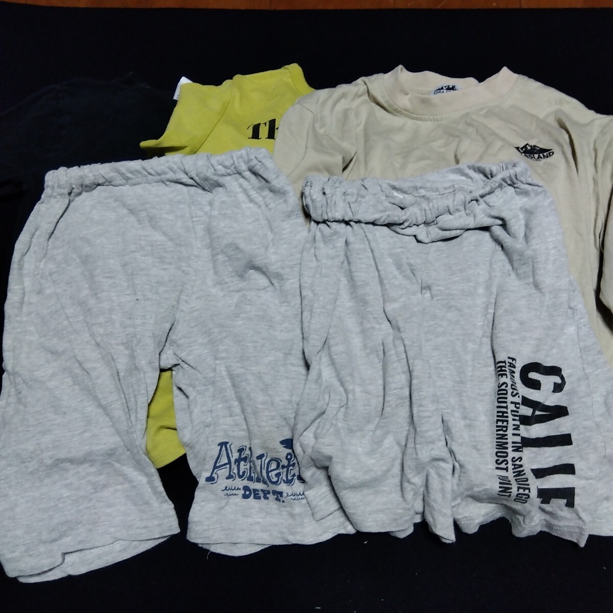 子供服 男の子 130 5着セット 半袖 ハーフパンツ キッズ Tシャツ 半ズボン ズボン パンツ 130-15
