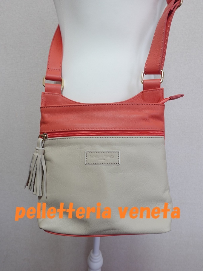 新品同様☆pelletteria veneta　ペレッテリアベネタ　イタリア製　レザー　ショルダーバッグ