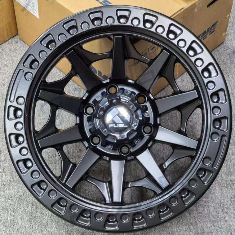 17 インチ 9.0J 6H139.7 ET0 ハブ 110.1 アルミホイール 4 本セット ハブリング付属 パジェロ V73 V93 V97 L200 流用可