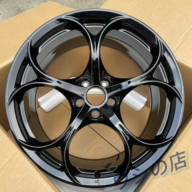 特価！国内発送 19 インチ 高品質鍛造ホイール アルファロメオ Stelvio 対応 フロント 8J／リア 9J オフセット 30/31 5×110mm 4 本セット
