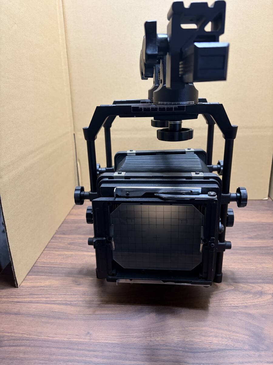 1円スタート CAMBO カンボ 4×5 大判カメラ ボディ レール ケース付 動作未確認