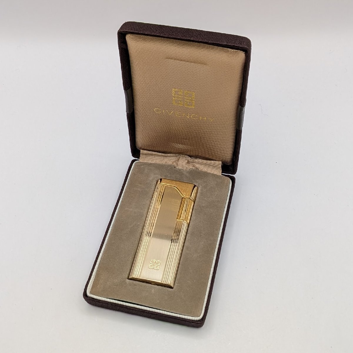 1円～/GIVENCHY/ジバンシイ/ジバンシー/ローラー/7000/ゴールドカラー/箱付/ガスライター/煙草/喫煙具/ジャンク/L092