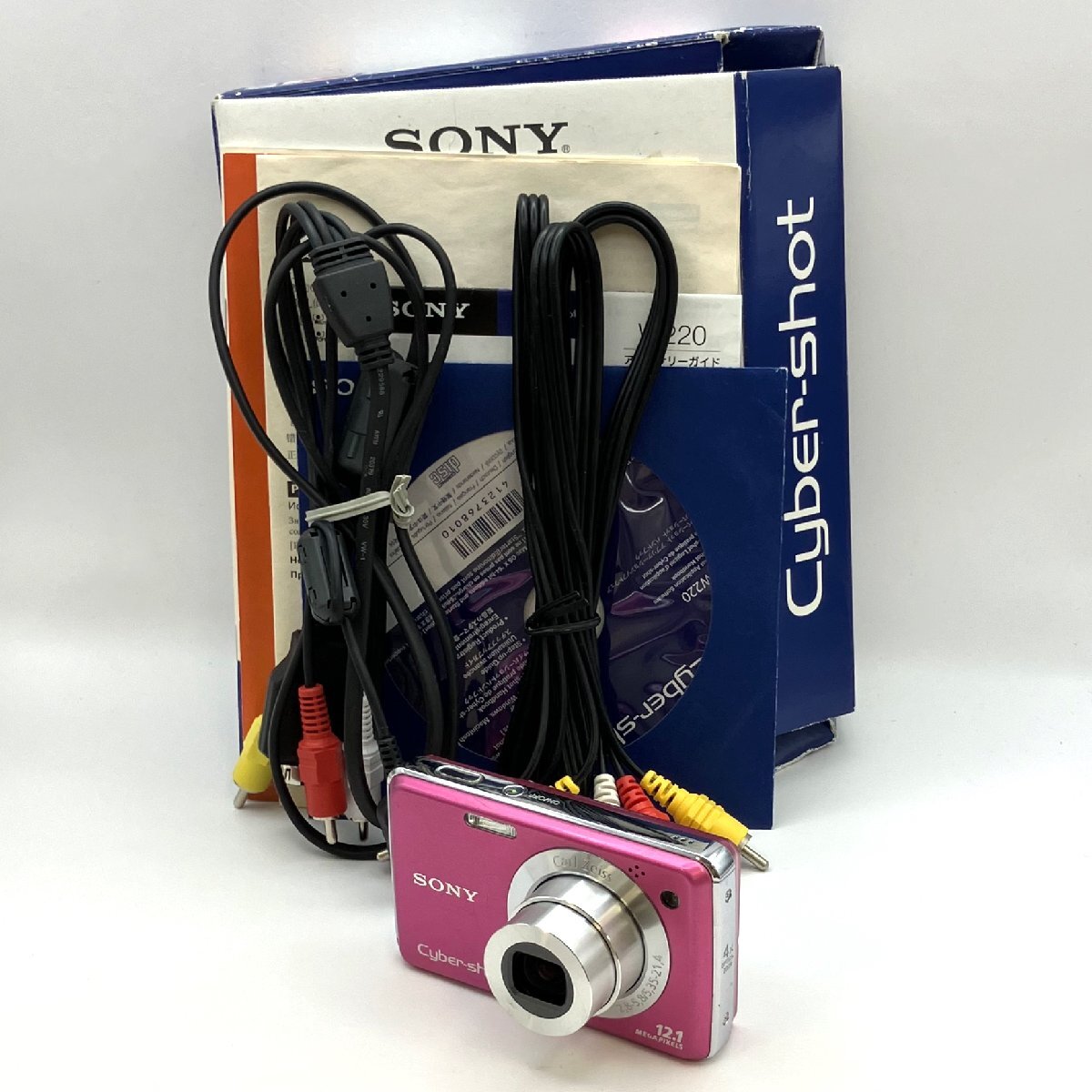 1円～/SONY/ソニー/Cyber-shot/DSC-W220/箱・付属品付/デジカメ/コンパクトデジタルカメラ/通電確認済/シャッターOK/ジャンク/K095