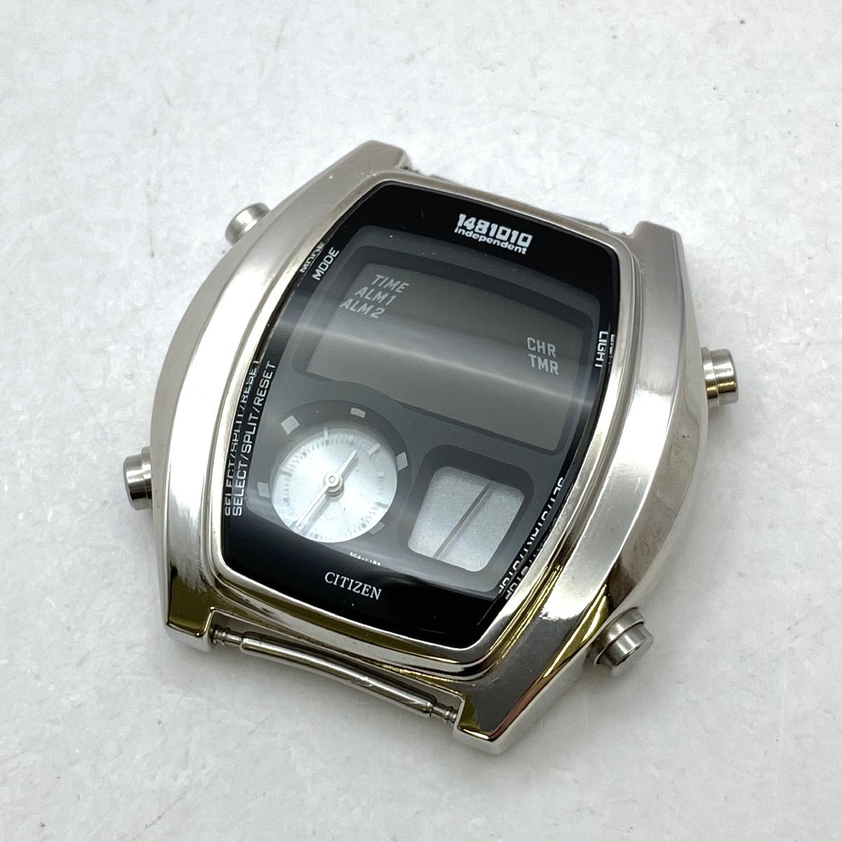 CITIZEN/シチズン/1481010/INDEPENDENT/インディペンデント/C351-L16673/シルバーカラー/デジアナ/クォーツ/メンズ腕時計/ジャンク/H062