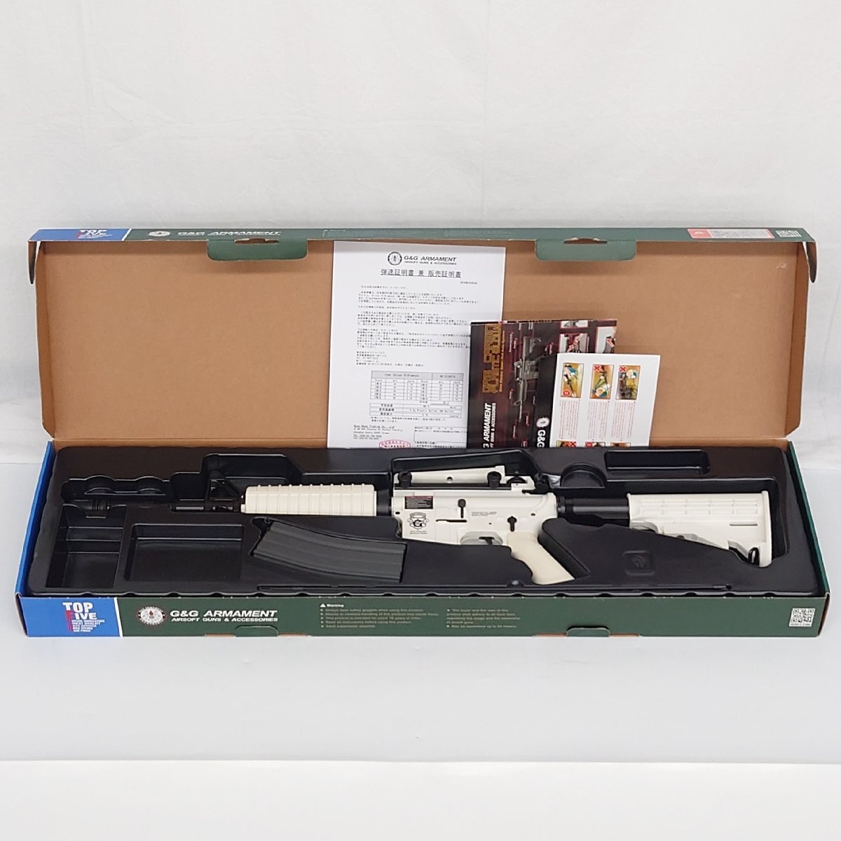 1円～/G&G/Chione16/EGR-16P-CHP-WBB-NCM/6mm/セミオート/電動ガン/箱・付属品付/エアガン/サバゲー/ミリタリー/ジャンク/TH019