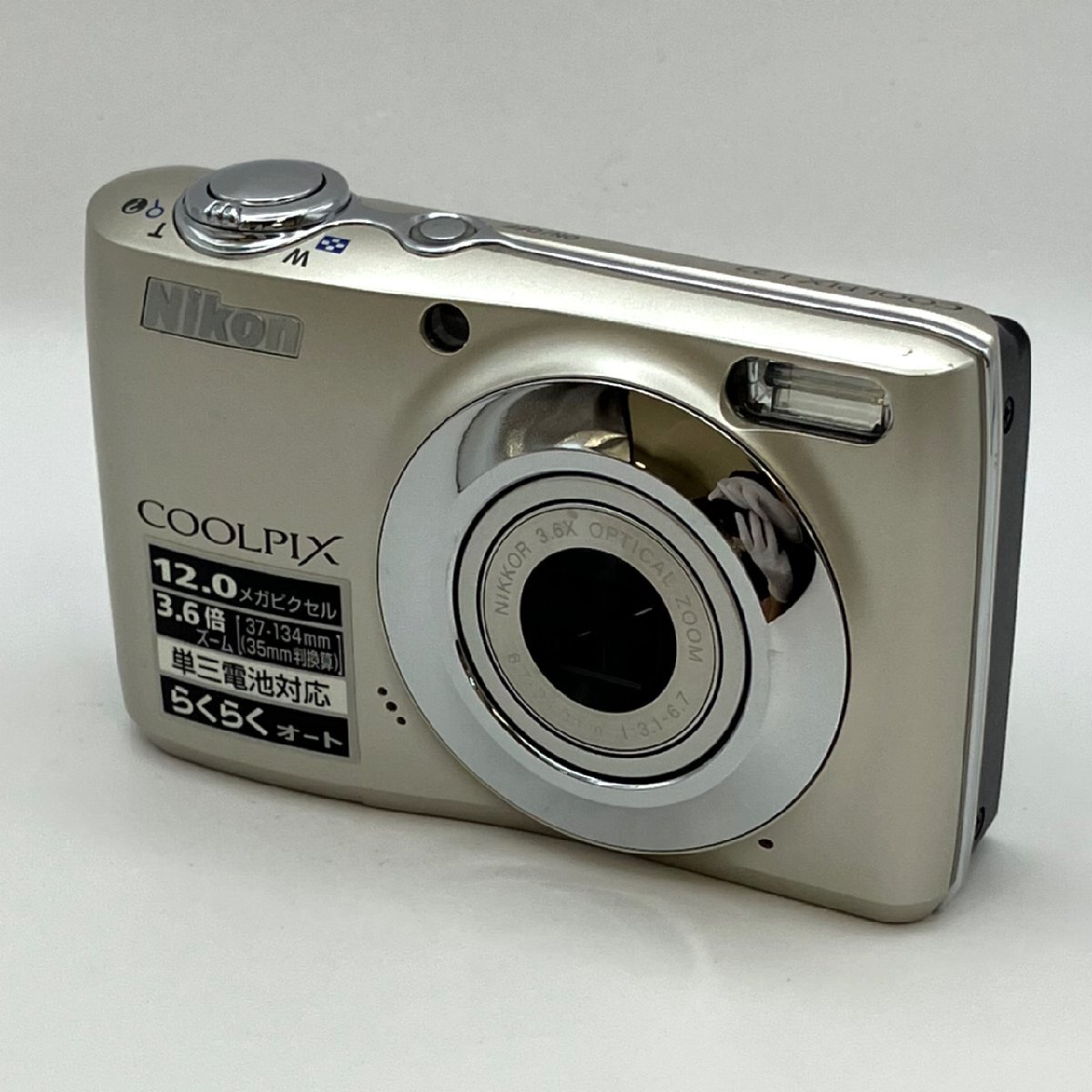 Nikon/ニコン/COOLPIX/クールピクス/L22/ゴールドカラー/デジタルカメラ/コンパクトデジタルカメラ/デジカメ/ジャンク/K101