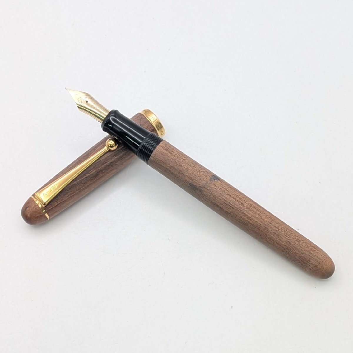 1円～/PILOT/パイロット/CUSTOM/カスタム/ART CRAFT/アートクラフト/木目/ペン先/14K-585/F/10号/万年筆/文房具/筆記用具/ジャンク/L095