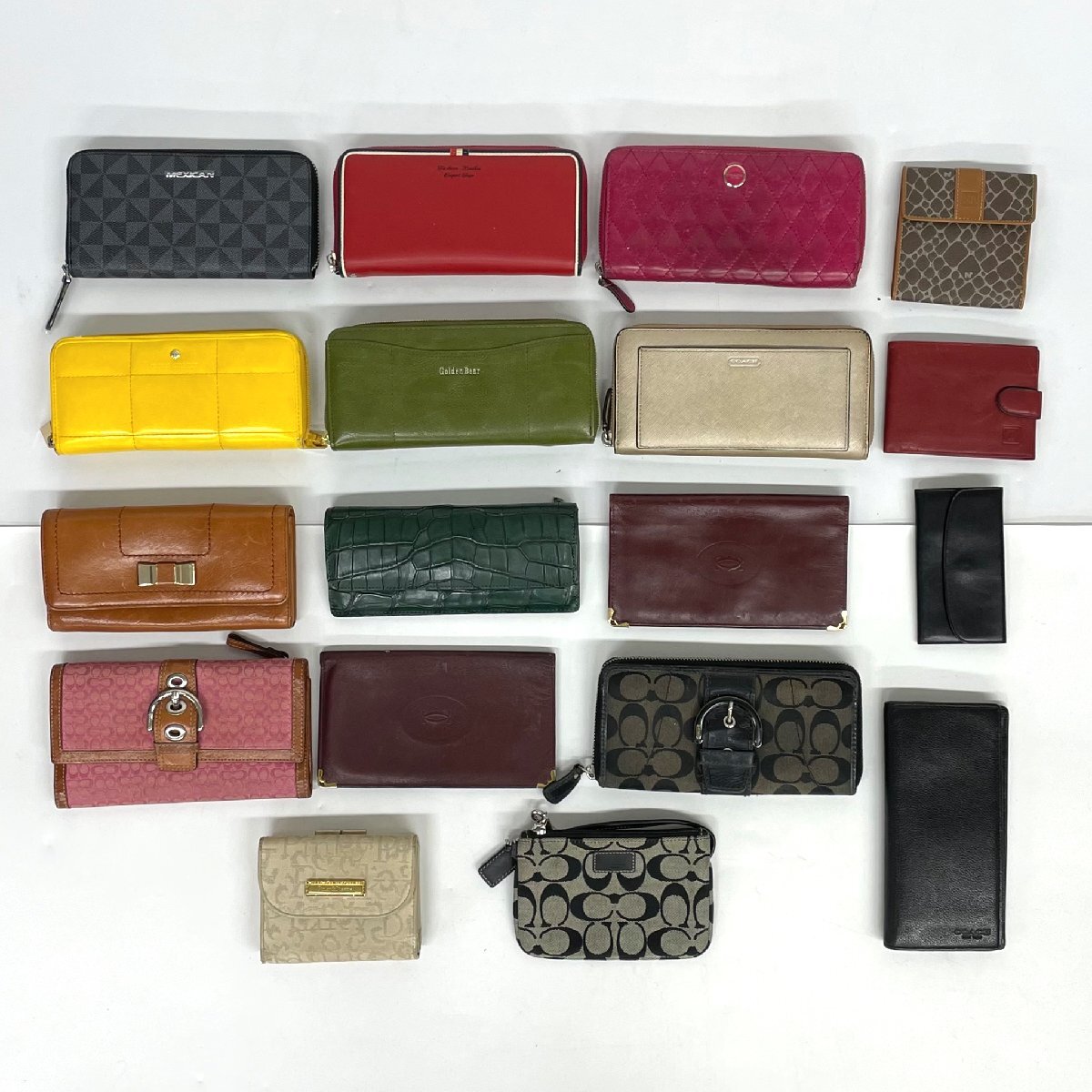 1円～/COACH/Cartier/ROLEX/etc.../18点/まとめ/メンズ/レディース/ブランド/財布/長財布/小銭入れ/キーケース/ジャンク/R126