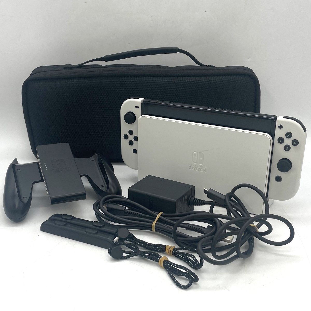 1円～/任天堂/Nintendo/ニンテンドー/Switch/スイッチ/HEG-001/有機ELモデル/ホワイト/付属品付/ゲーム機/本体/動作確認済/ジャンク/Y043