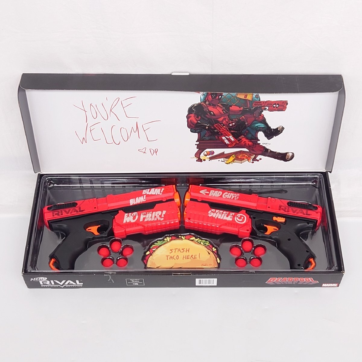 1円～/NERF/ナーフ/RIVAL/ライバル/XVⅢ-500/DEADPOOL/デッドプールモデル/トイガン/箱・付属品付/エアガン/おもちゃ/ジャンク/TH020