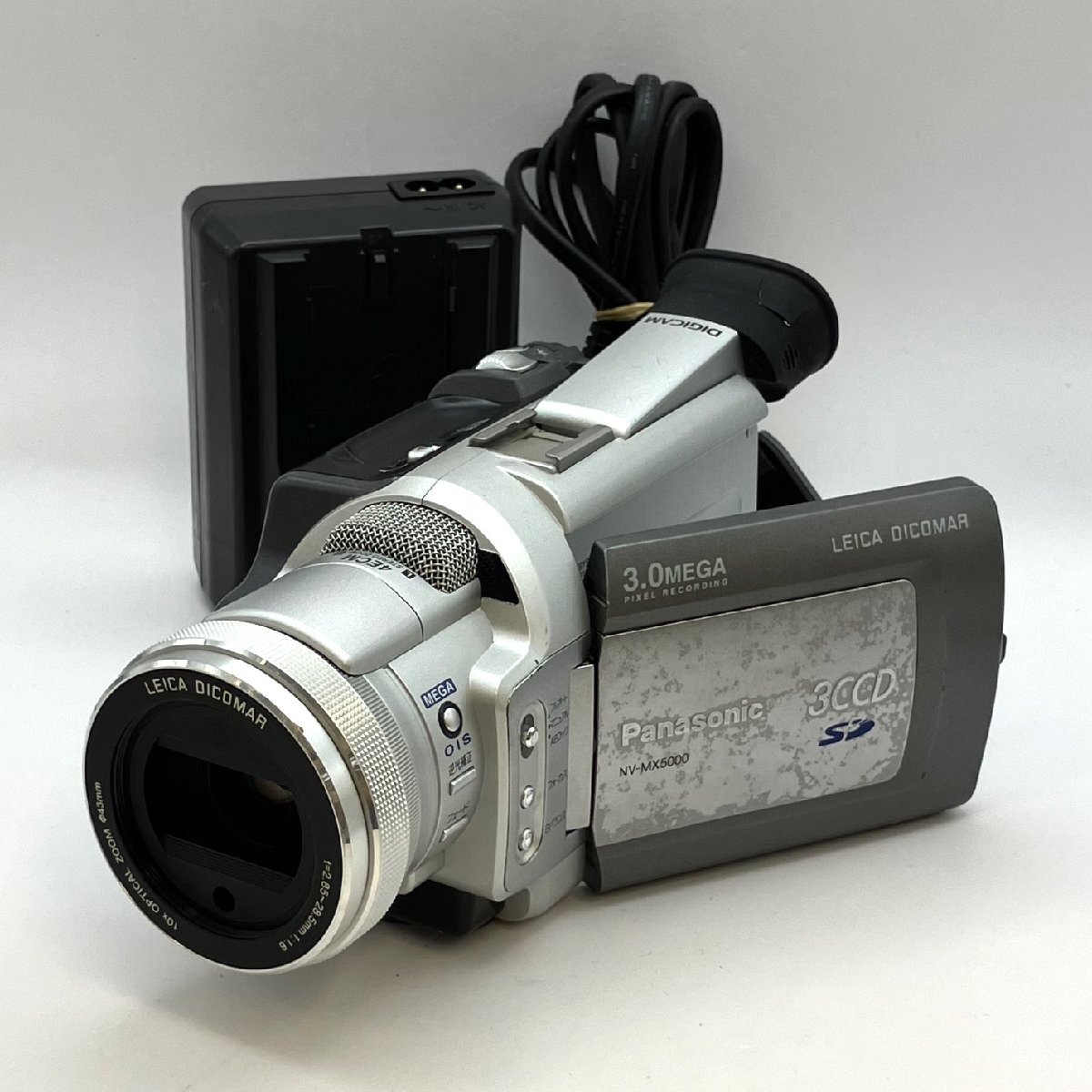 1円～/Panasonic/パナソニック/NV-MX5000/付属品付/シルバーカラー/デジタルビデオカメラ/ビデオカメラ/ジャンク/K157