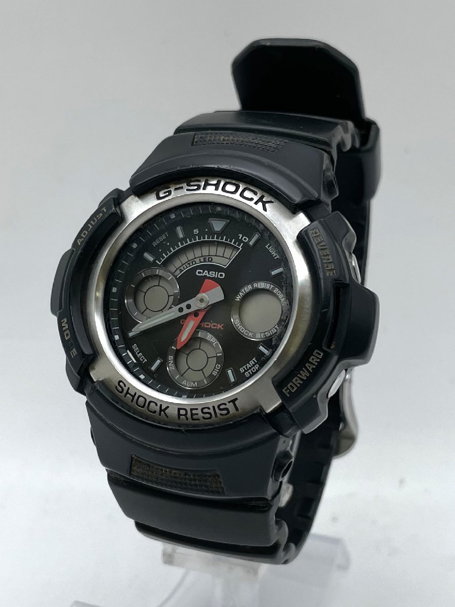 CASIO/カシオ/G-SHOCK/Gショック/SHOCK RESIST/AW-590/2針/ブラックカラー/20BAR/デジアナ/クォーツ/メンズ腕時計/ジャンク/R133