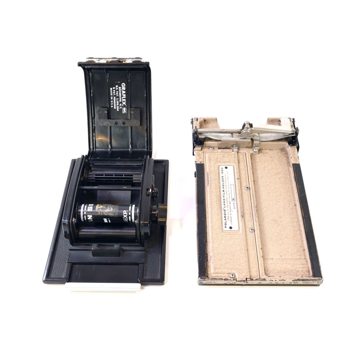 Graflex グラフレックス　23グラフィック120フィルムホルダー、POLAROID #500ホルダー　セット