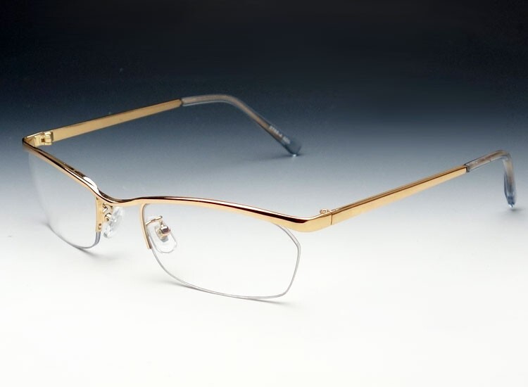 ダテメガネ メンズ 高品質 メタル ナイロール モデル2 新品/ゴールド 哀川翔 Gackt タイプ