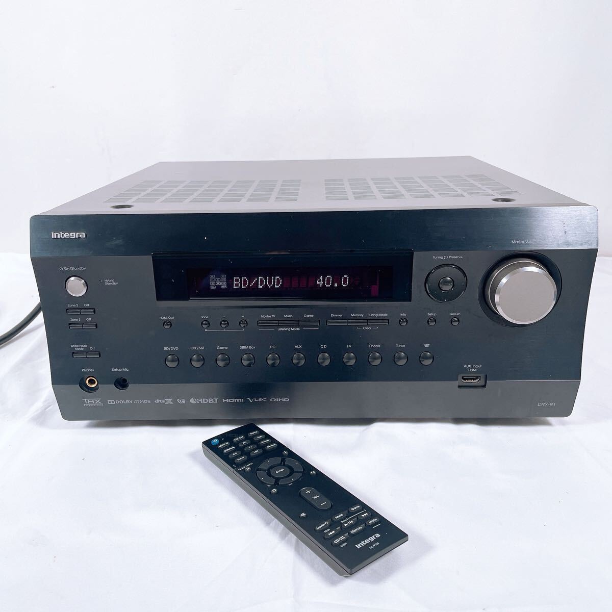 希少 ONKYO オンキョー Integra インテグラ AVアンプ DRX-R1 リモコン付