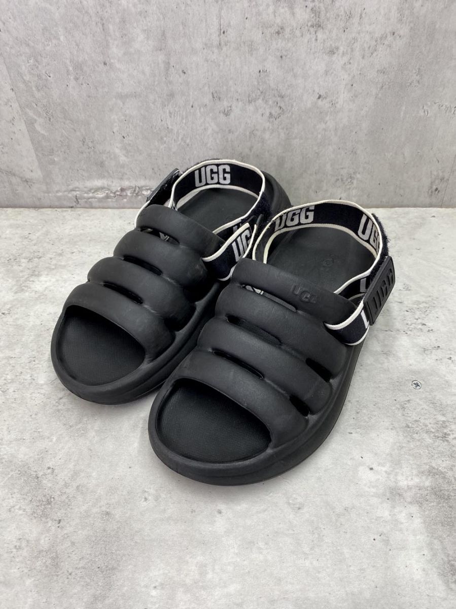 UGG アグ スポート イヤー サンダル sizeW6/ブラック ■◆ レディース ▽