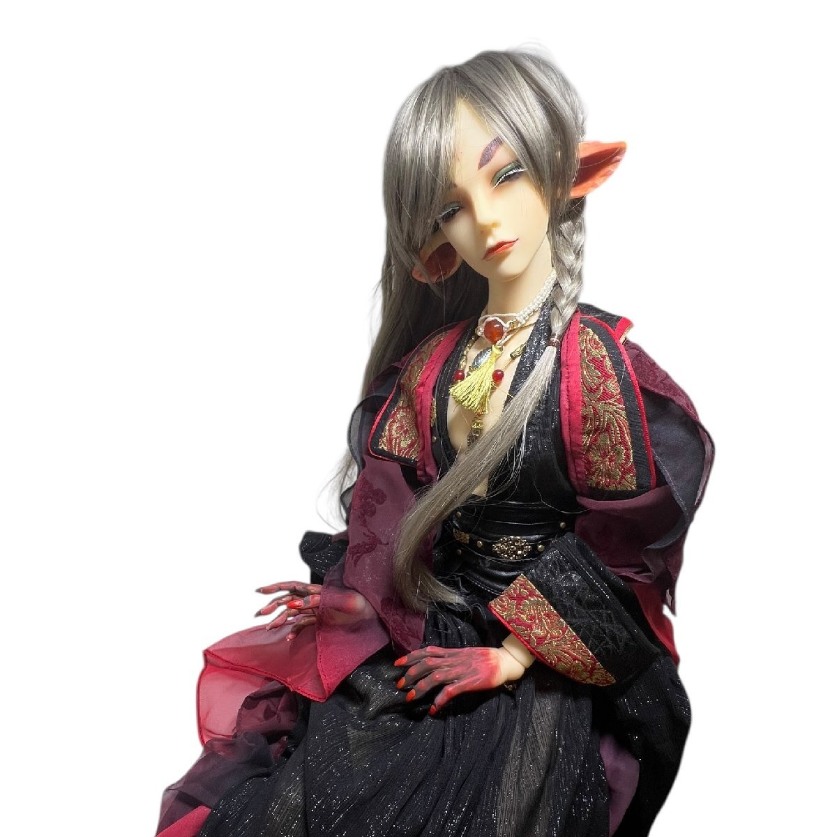 【Loong Soul/龍魂】ルーンソウル 魁牛 KuiNiu 男性ドール 獣耳 角 中国BJD 証明書付 カスタム済 希少!