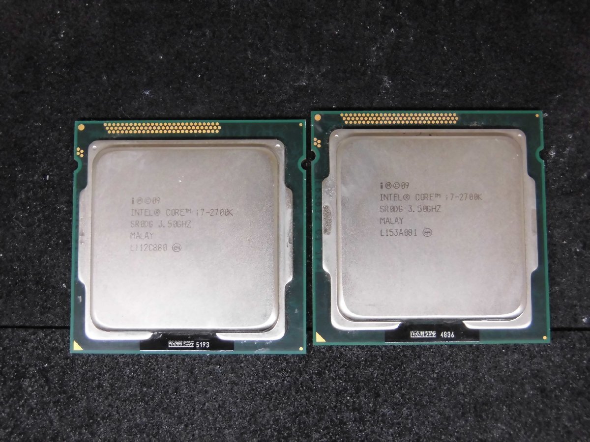【T412】CPU★Core i7-2700K 3.50GHz 2個セット