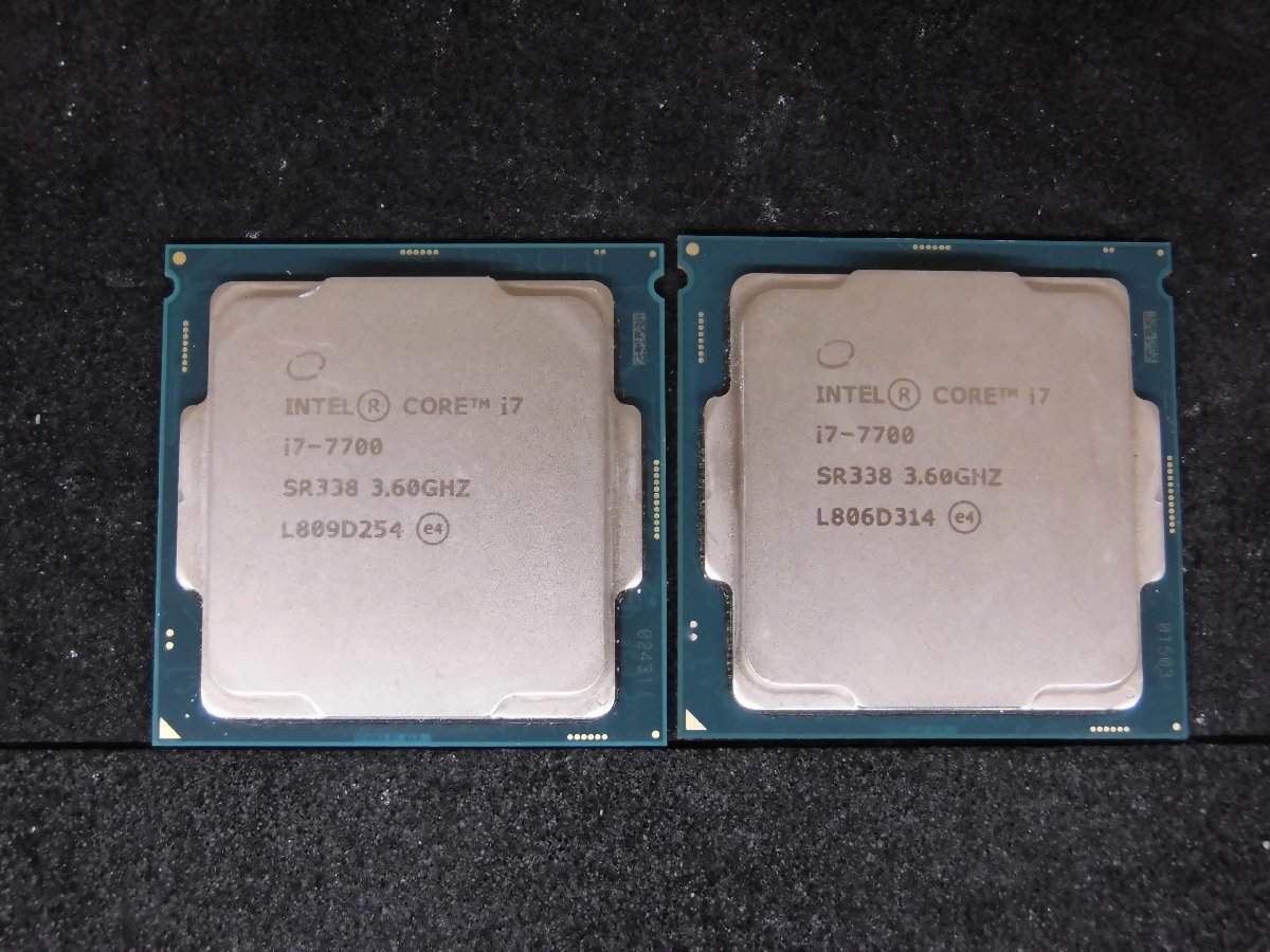 【T416】CPU★Core i7-7700 3.60GHz 2個セット　