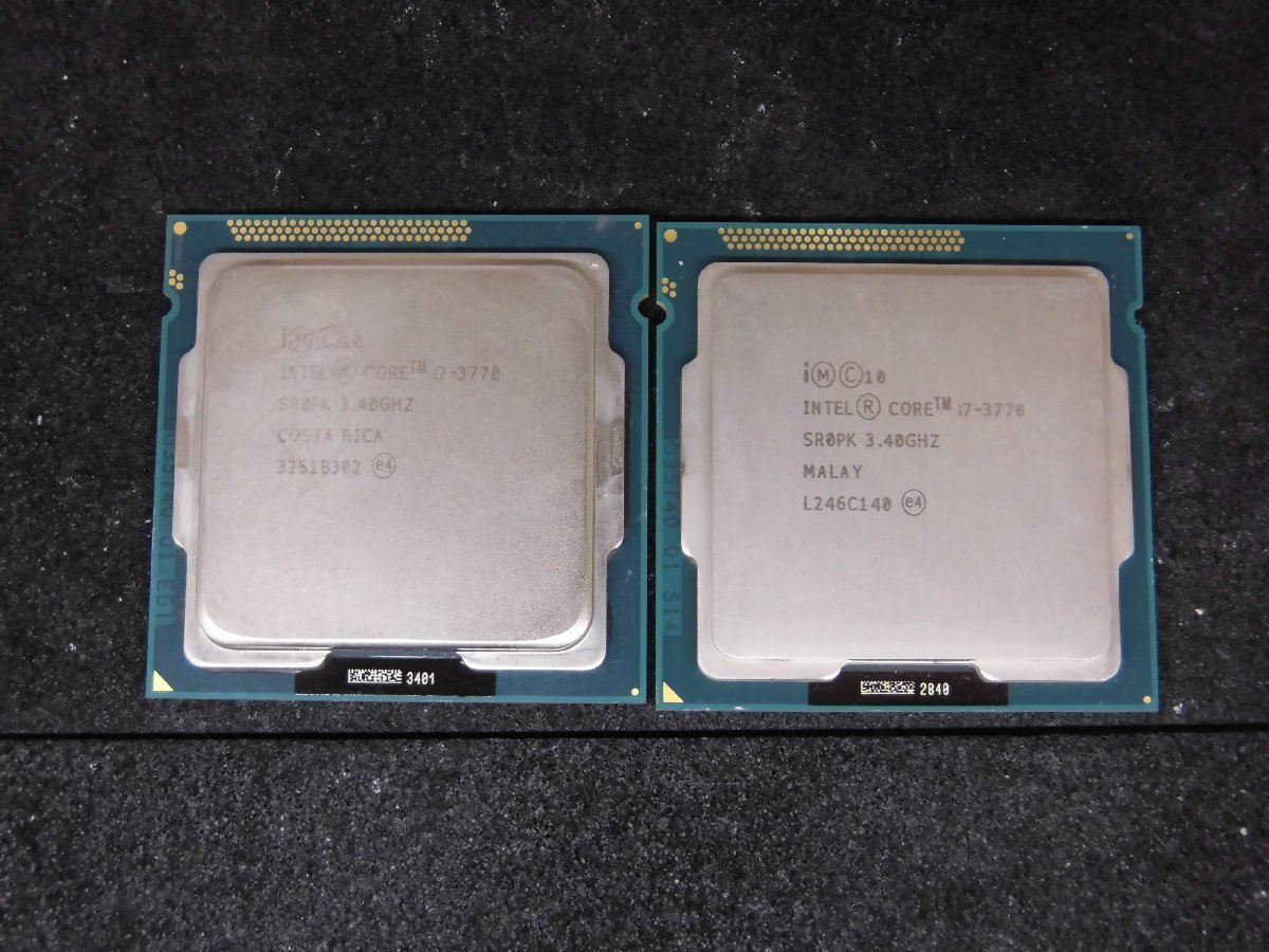 【T413】CPU★Core i7-3770 3.40GHz 2個セット
