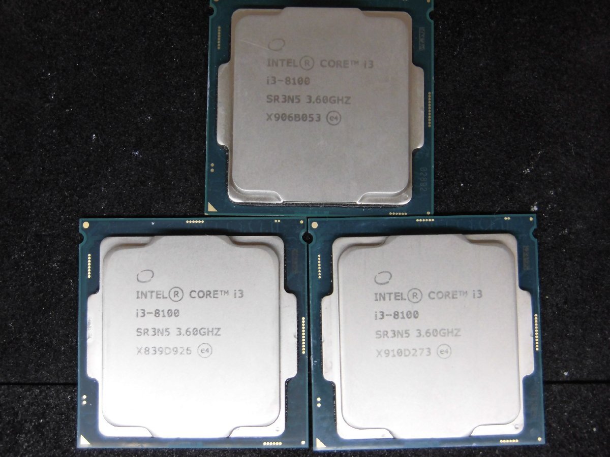 【T403】CPU★Core i3-8100 3.60GHz 5個セット