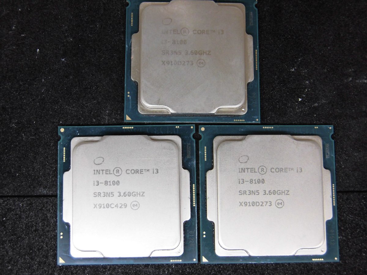 【T402】CPU★Core i3-8100 3.60GHz 5個セット